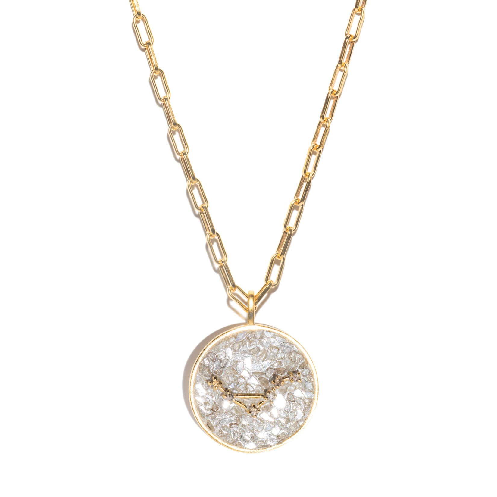 Libra Gold Vermeil Pendant Necklace