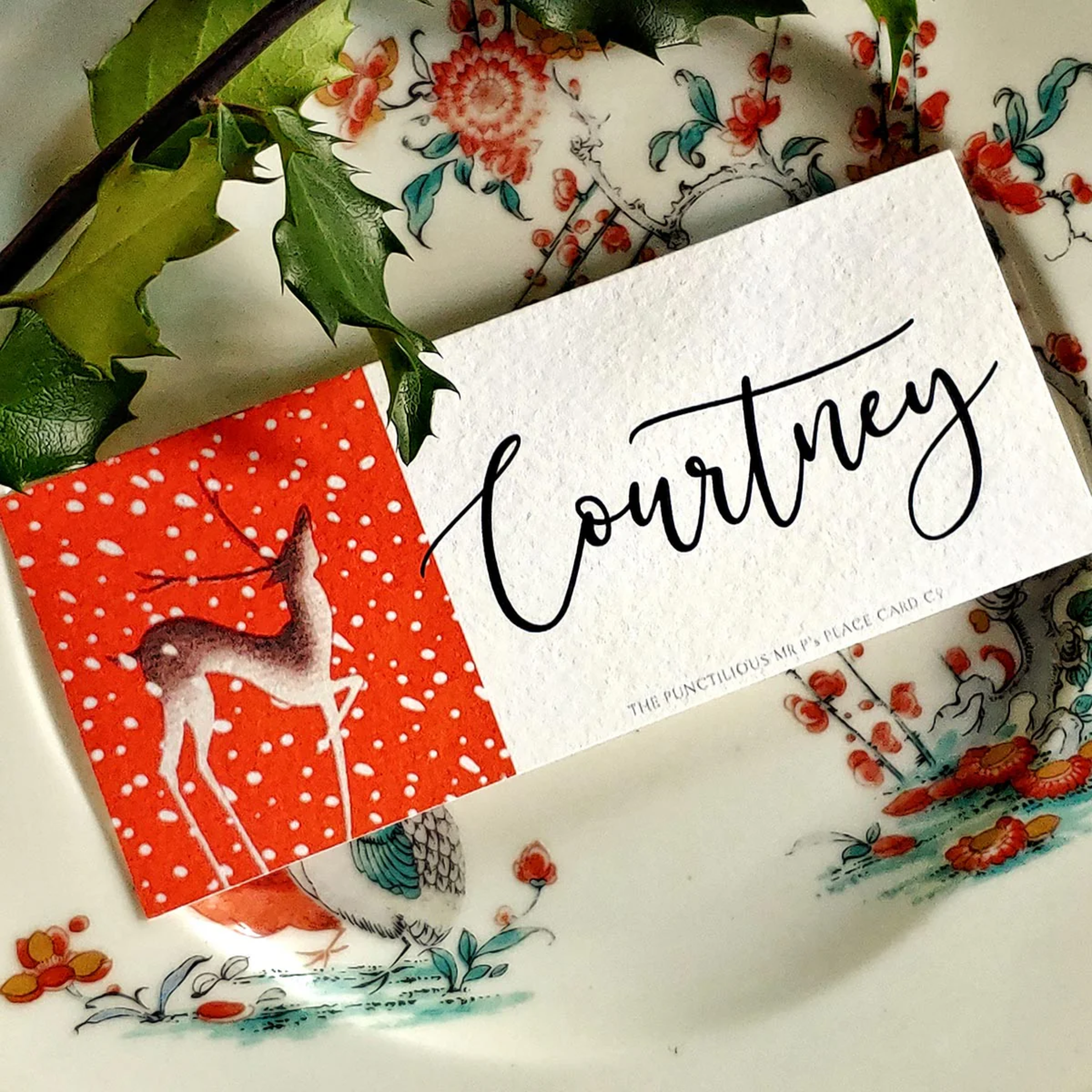 Reindeer Games- Custom Place Card- Laydown