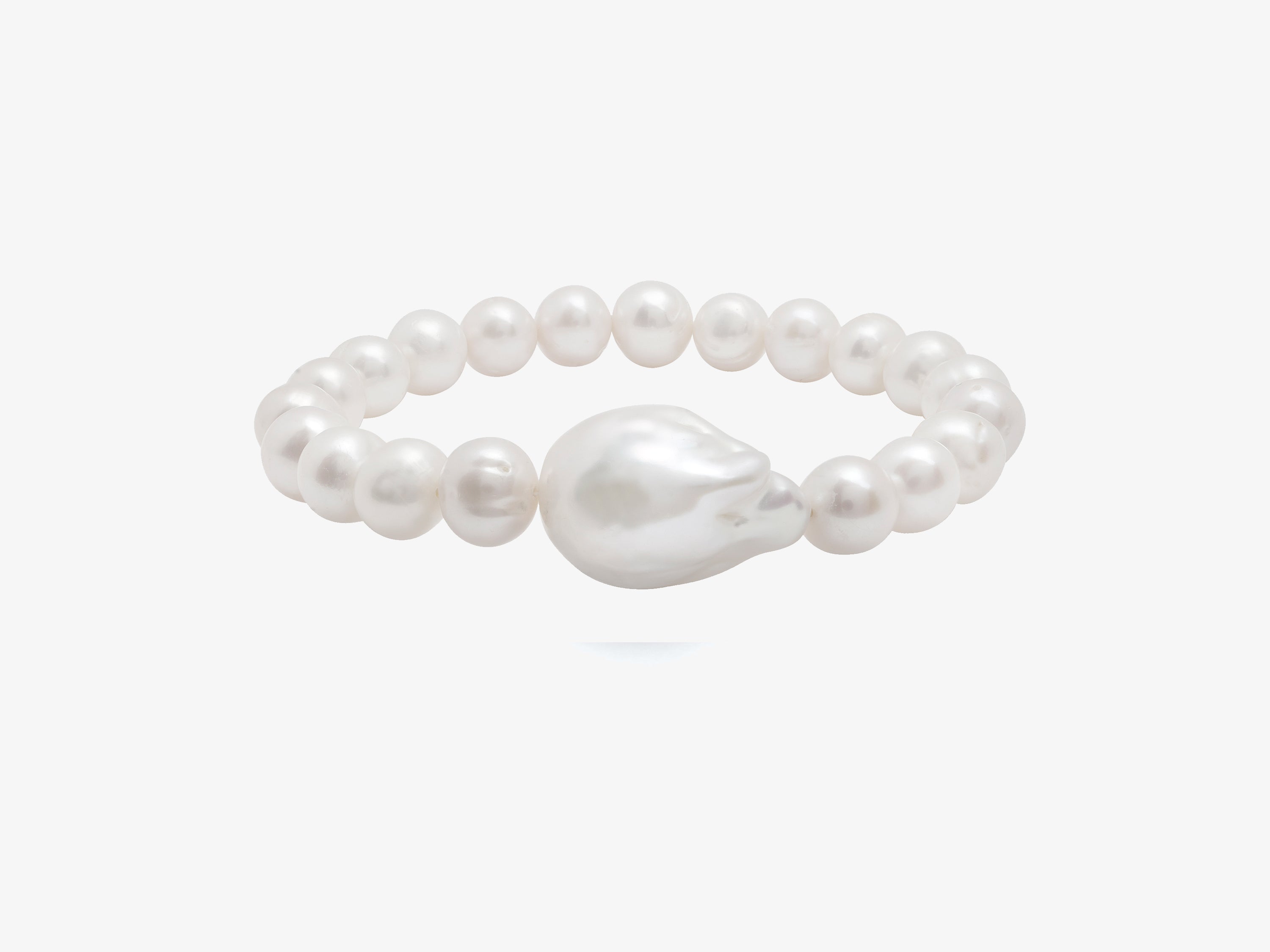 Cap Ferret Freshwater Pearl and Baroque Pearl Bracelet