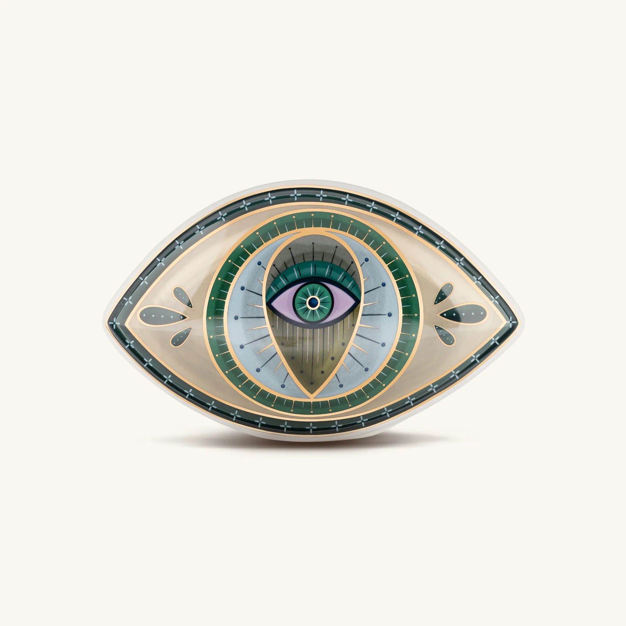 Protective Abundance - Evil Eye Ceramic Statue