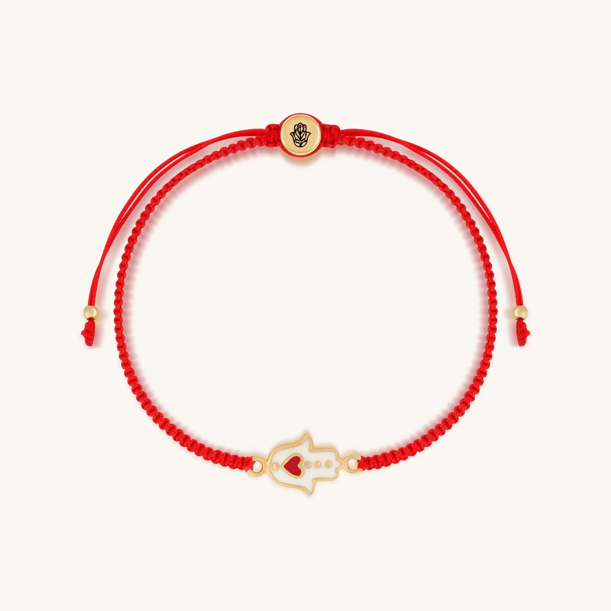 Expression of Love Red String Hamsa Heart Bracelet