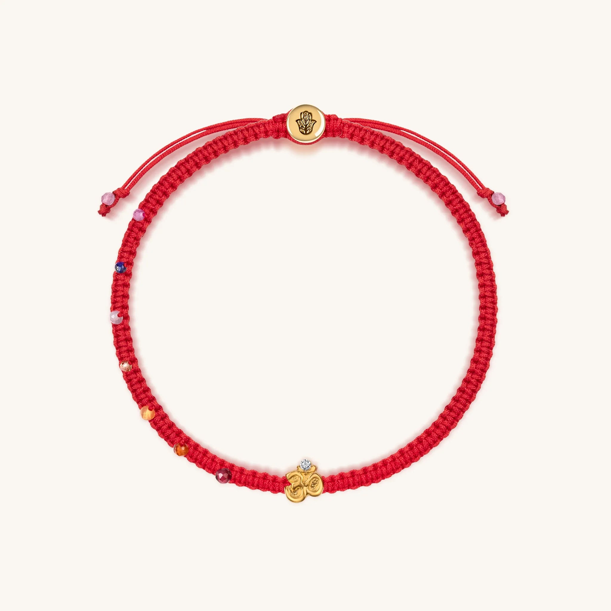 Serene Soul - Chakra Red String OM Charm Bracelet