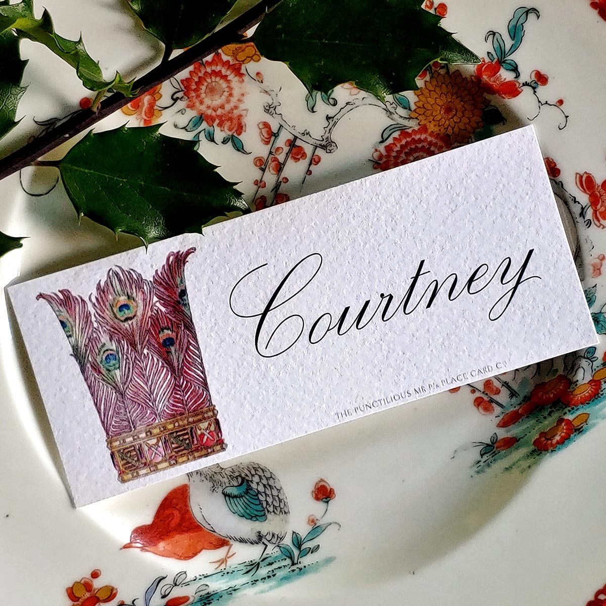 Coronet Nouveau- Custom Laydown Place Cards